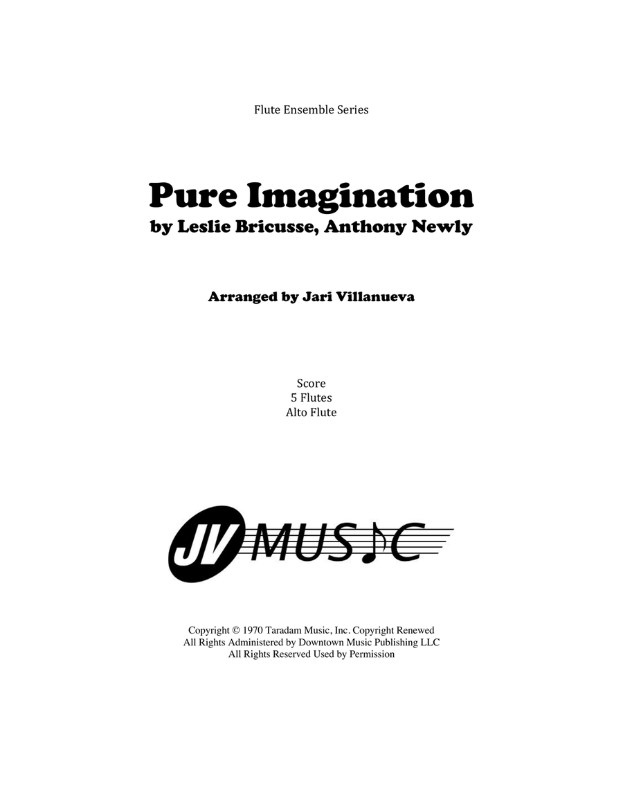 Pure Imagination Pure Imagination Woodwind Ensemble scores gallery preview page 1