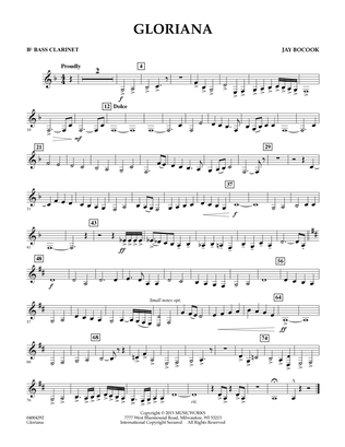 Gloriana - Bb Bass Clarinet