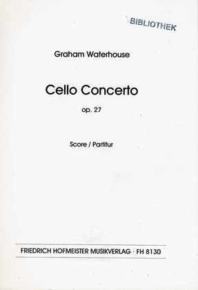 Cello Concerto op. 27 / Partitur