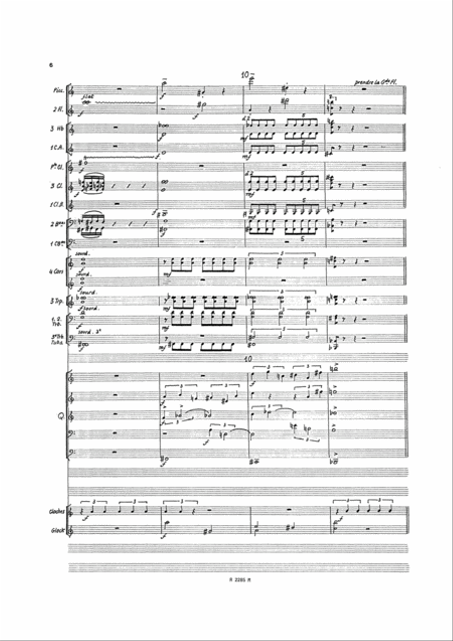 Chants de l'Apocalypse, Quintette de Cuivres Solo Set of Parts scores gallery preview page 6