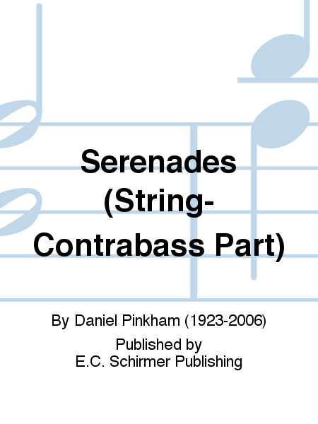 Serenades (String-Contrabass Part)