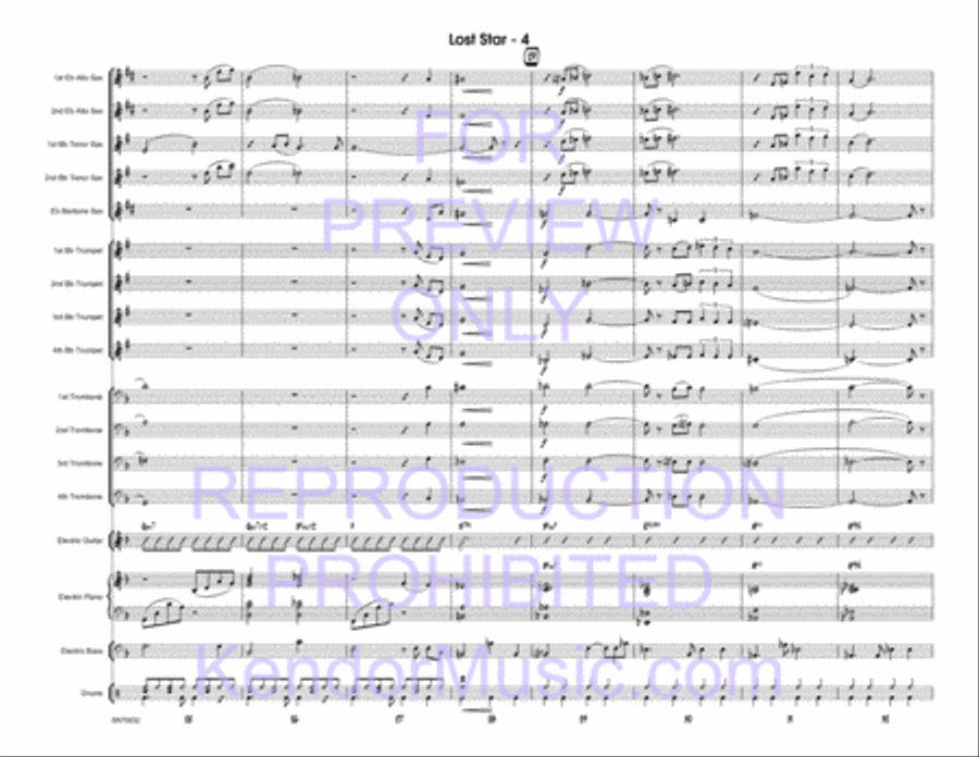 Lost Star Jazz Ensemble scores gallery preview page 5