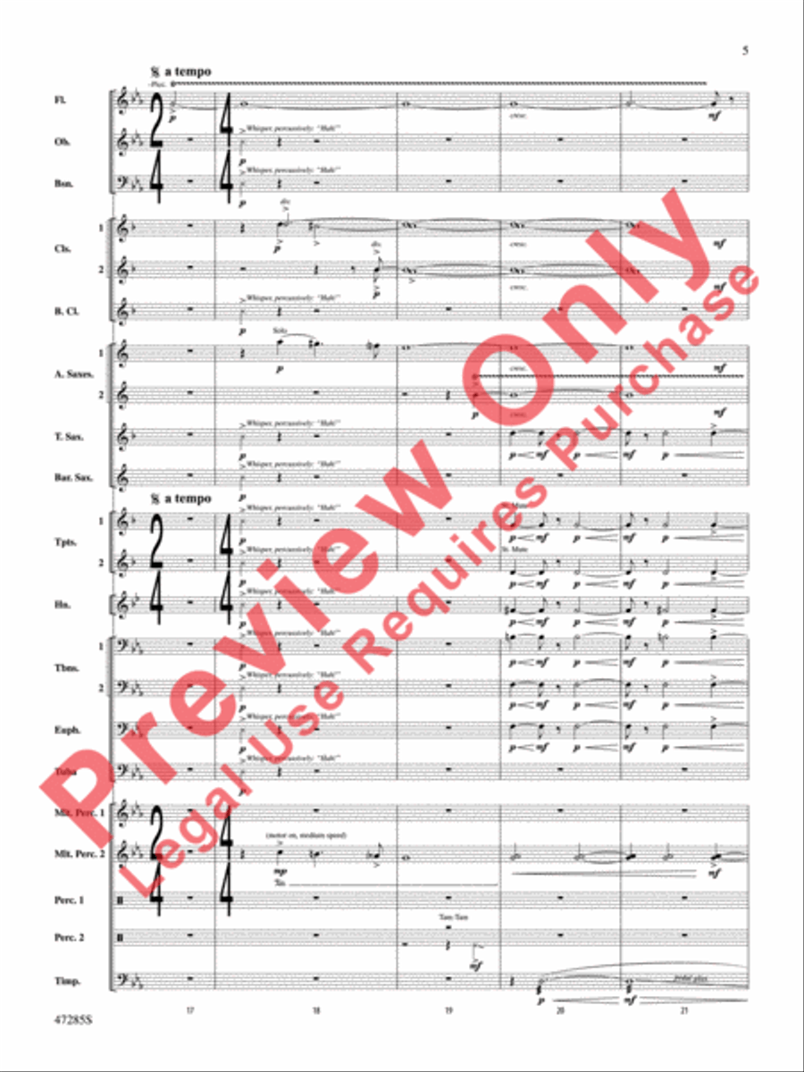 Extraordinary Machines of Clockwork and Steam Concert Band scores gallery preview page 6