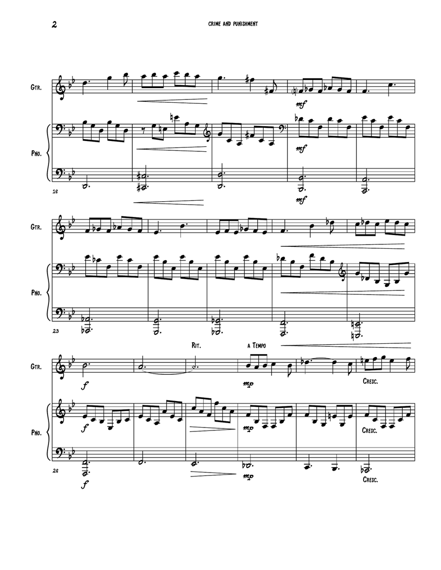 Crime And Punishment Guitar scores gallery preview page 2