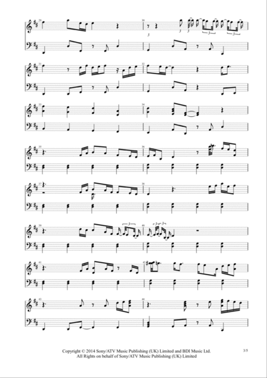 Thinking Out Loud Thinking Out Loud Piano Solo scores gallery preview page 3