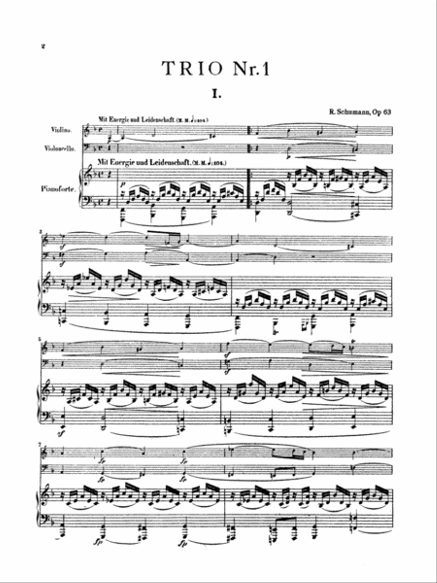 Trio No. 1, Op. 63