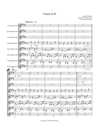 Canon in D (Pachelbel) (D) (Trumpet Octet)