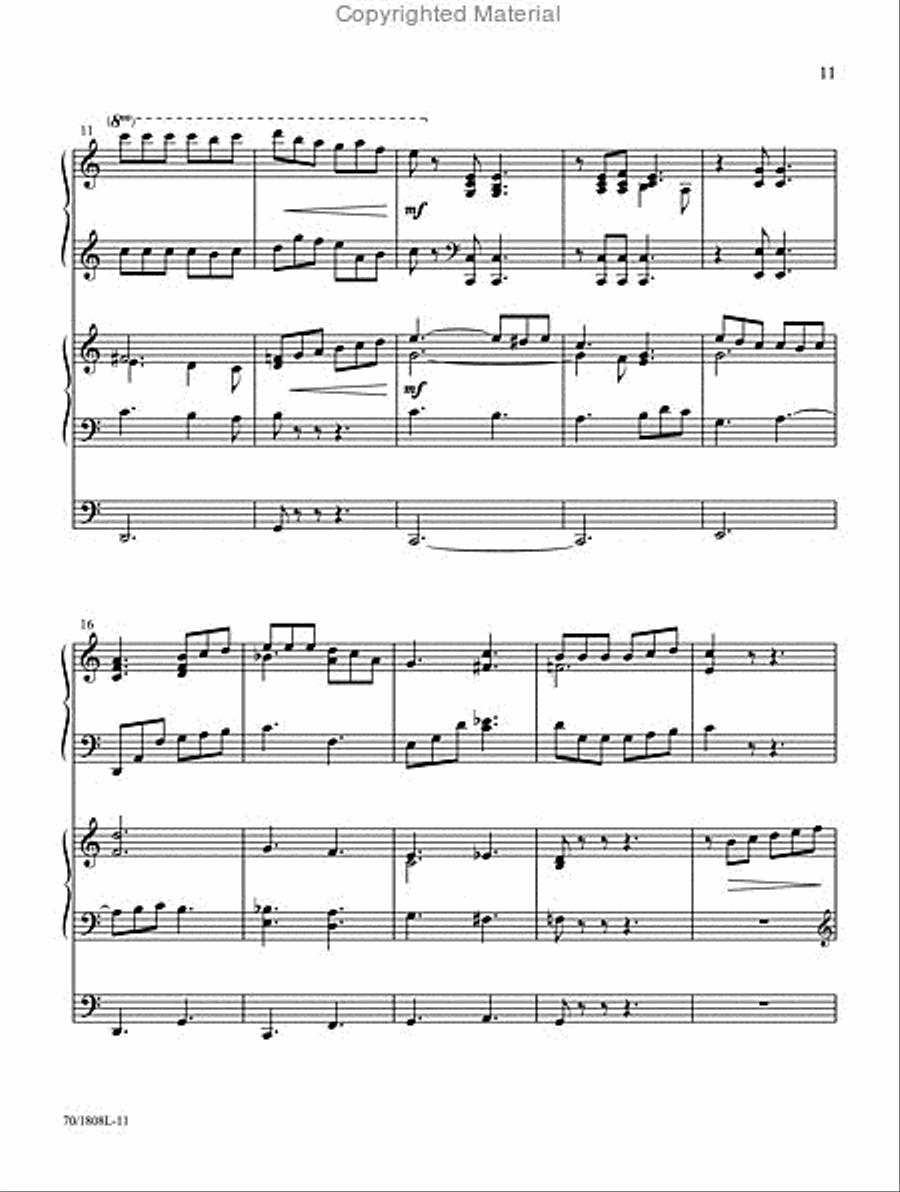Showers of Blessing Organ scores gallery preview page 3