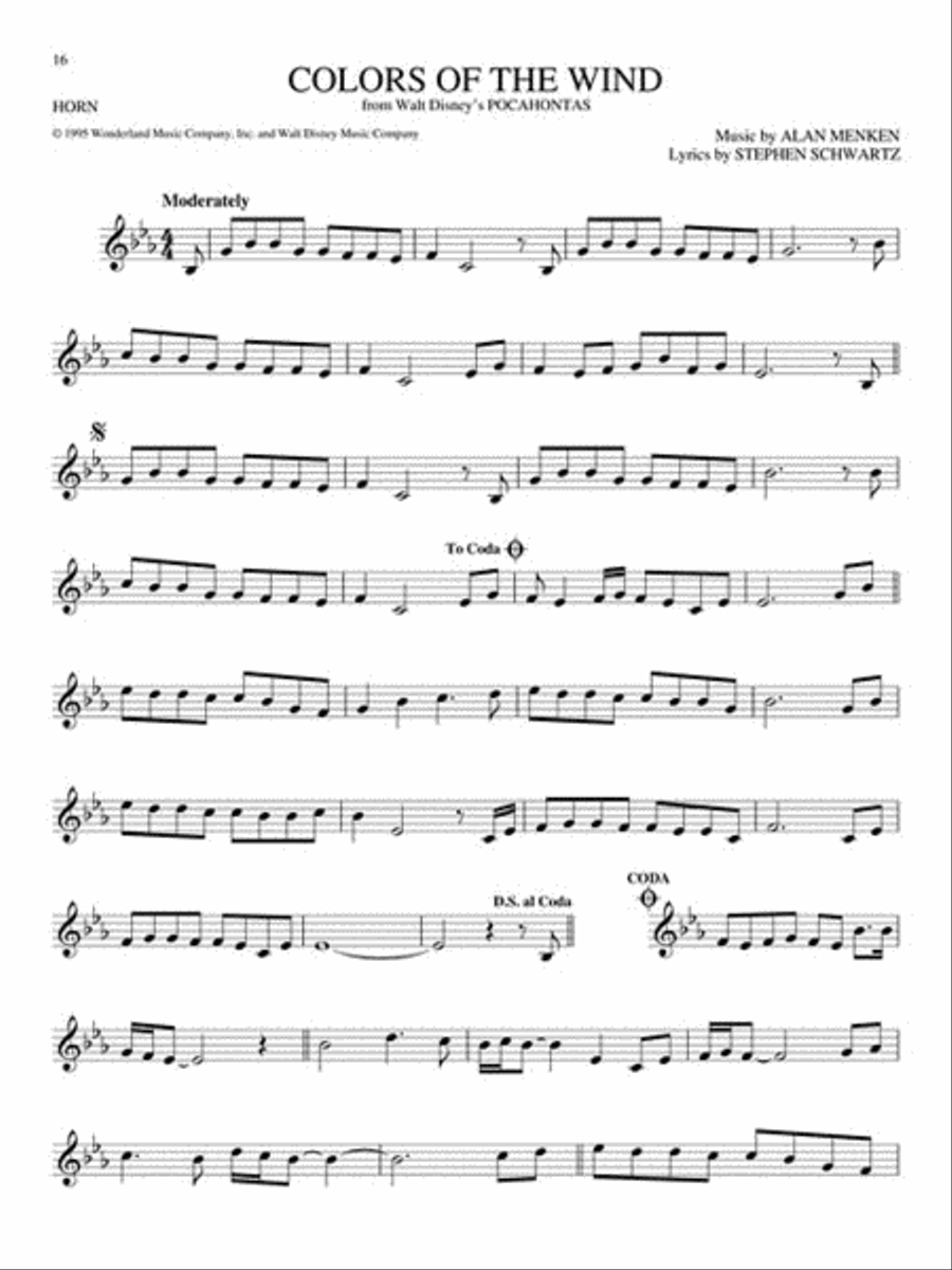 The Big Book of Disney Songs Horn scores gallery preview page 3