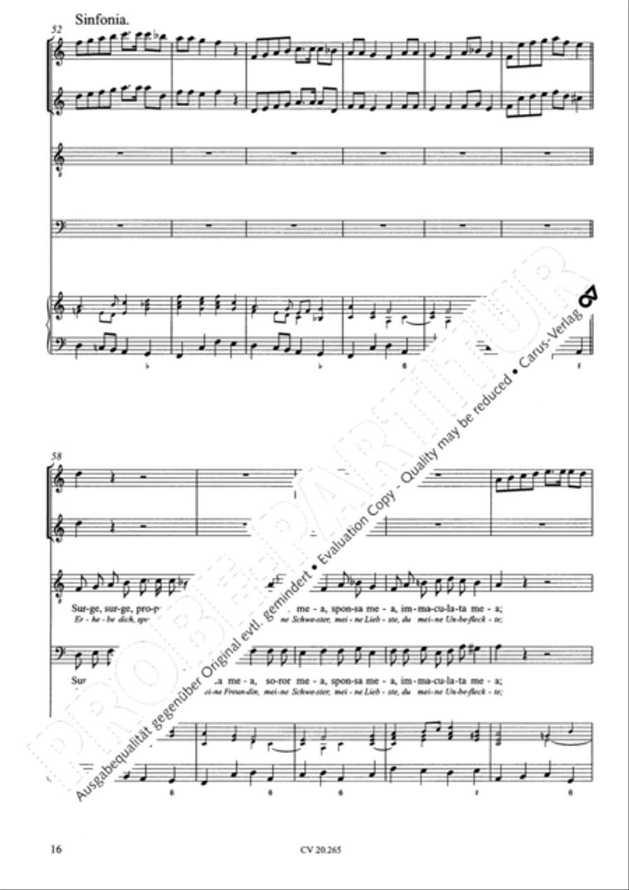 O quam tu pulchra es; Veni de Libano Score scores gallery preview page 17