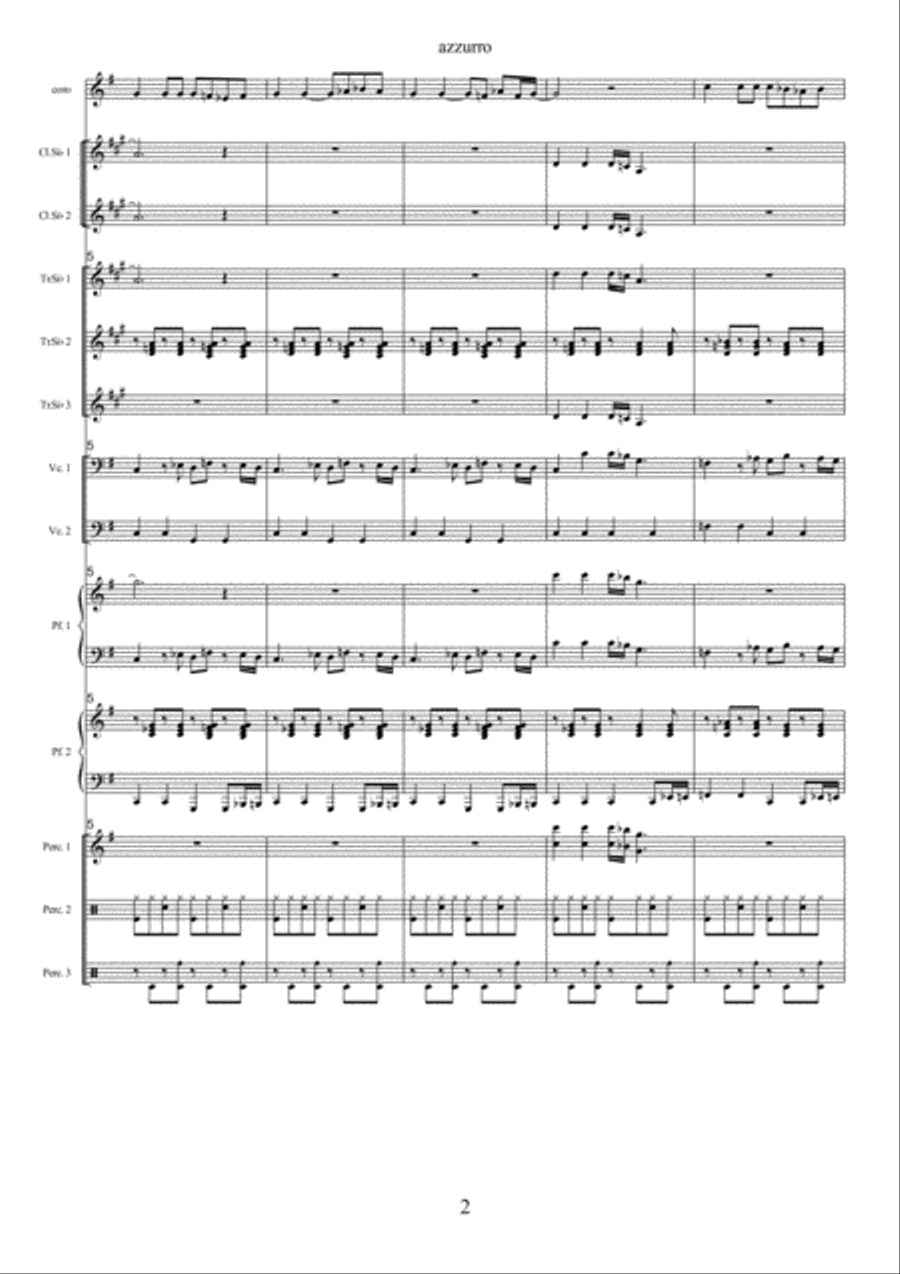 Saint Augustine In Hell Clarinet scores gallery preview page 2