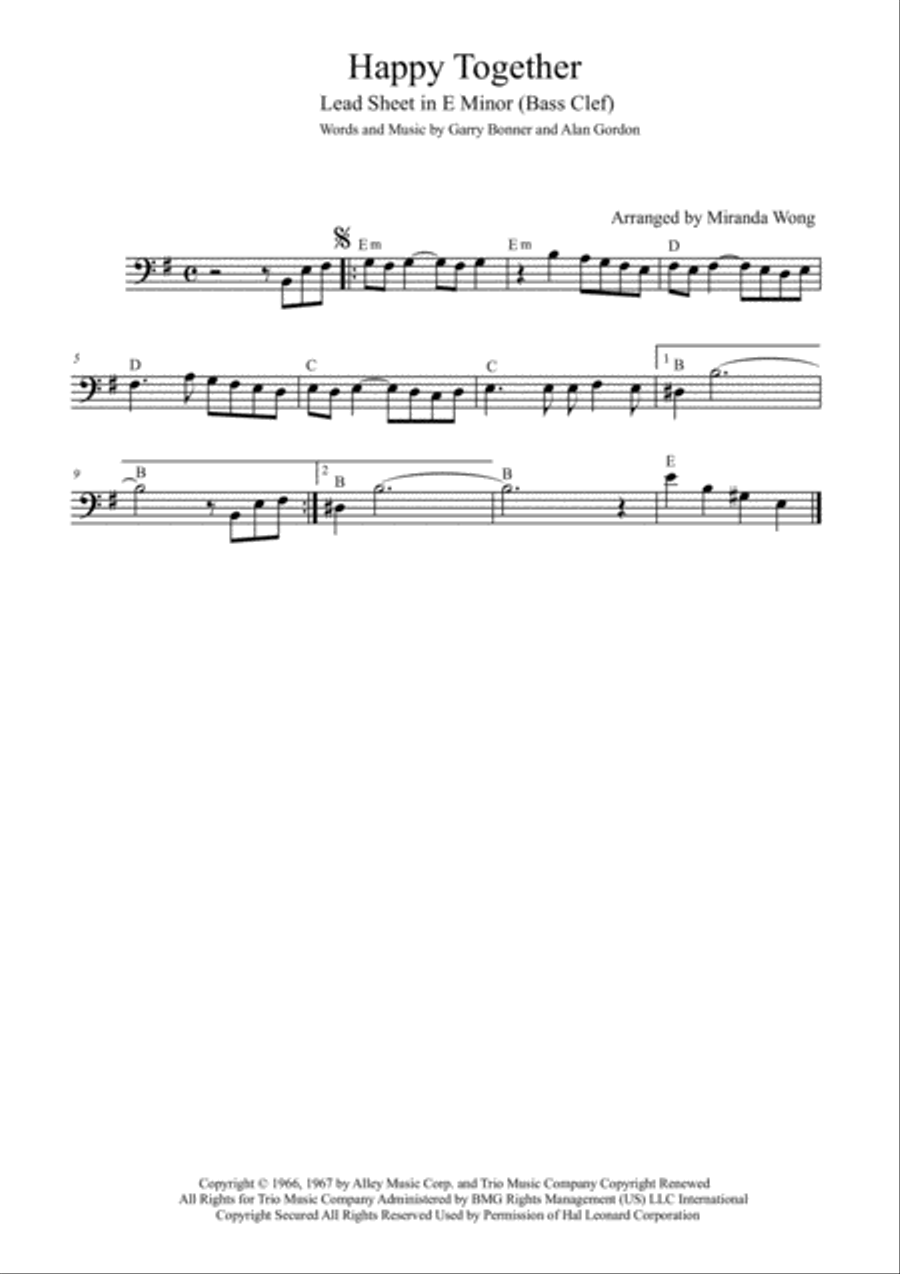 Happy Together Small Ensemble scores gallery preview page 1