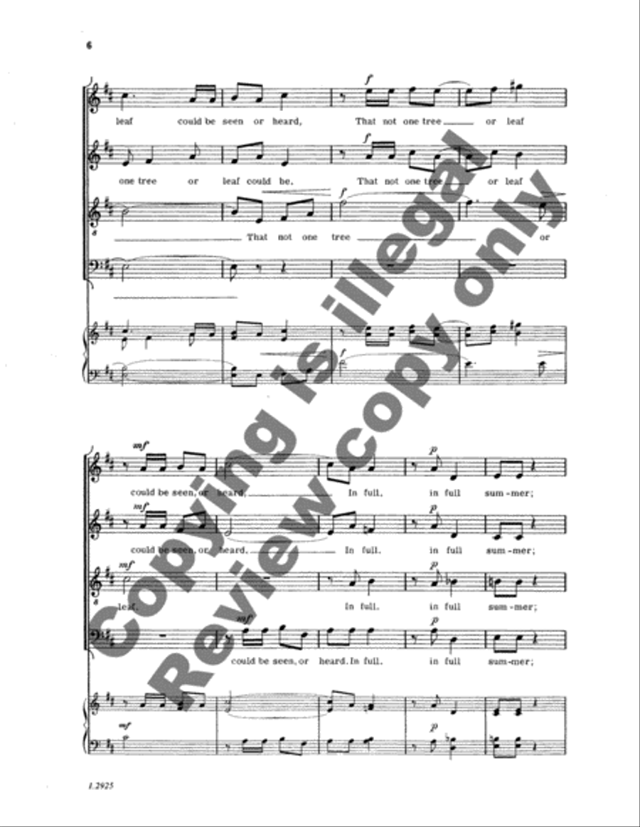 There Was a Time 4-Part scores gallery preview page 5