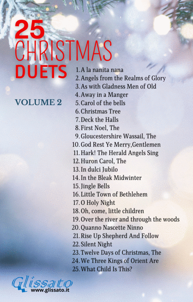 25 Christmas Duets for Cello or Bassoon - VOL.2 image number null