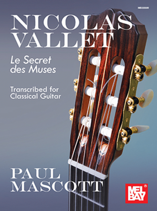 Book cover for Nicolas Vallet: Le Secret des Muses Transcribed for Classical Guitar