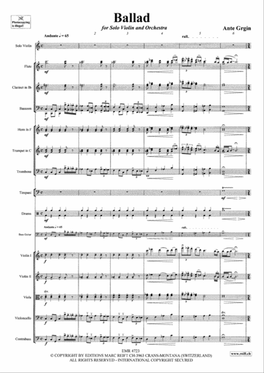 Ballad Orchestra scores gallery preview page 4