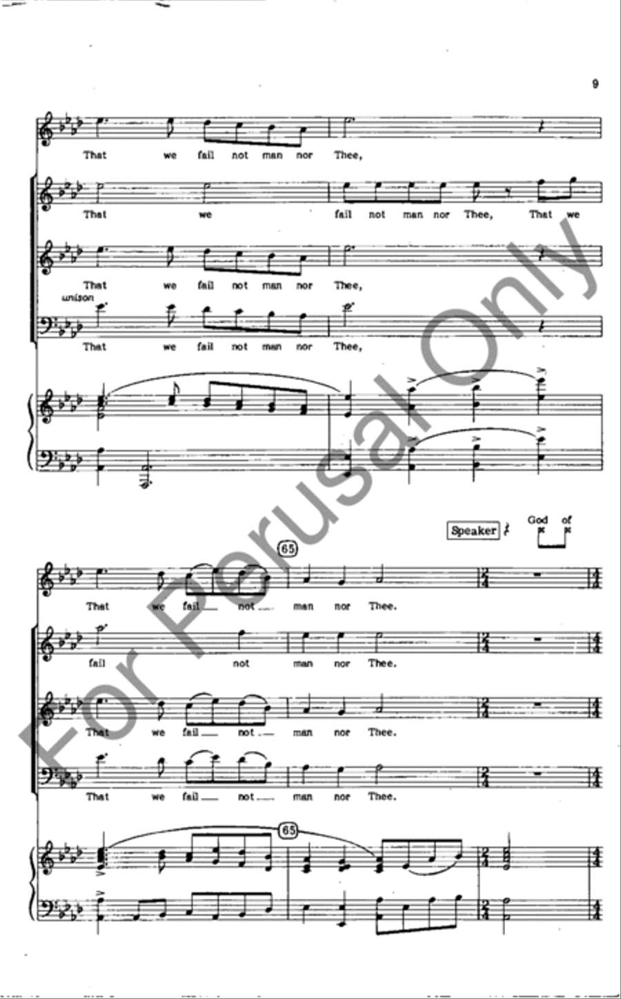 God Of Grace And God Of Glory (Choral Score) 4-Part scores gallery preview page 9