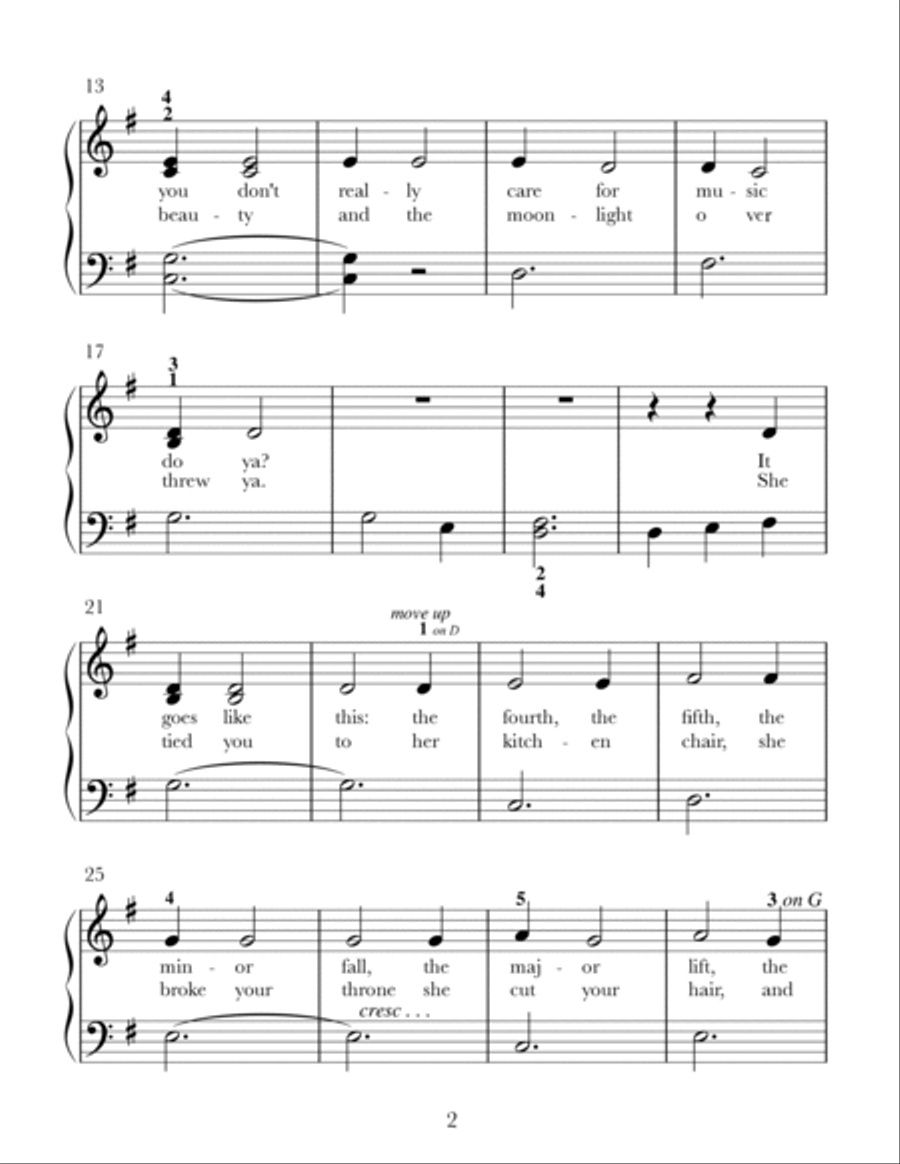 Hallelujah Hallelujah Easy Piano scores gallery preview page 2