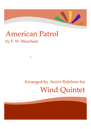 Book cover for American Patrol - wind quintet