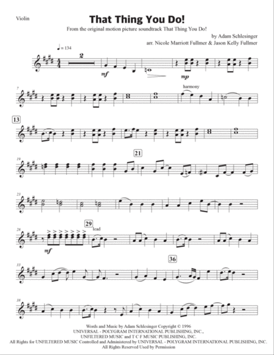 That Thing You Do! Chamber Music scores gallery preview page 4