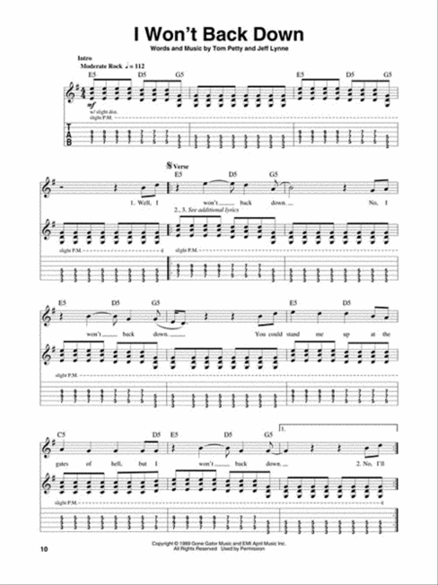 Tom Petty Guitar Tablature scores gallery preview page 3
