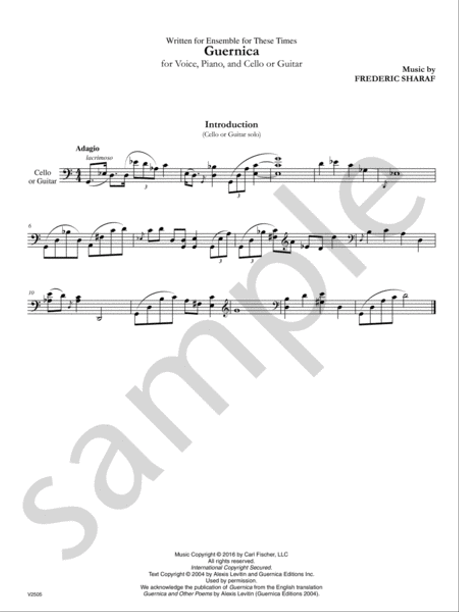 Guernica Guernica Voice scores gallery preview page 3
