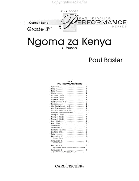 I. Jambo (from Ngoma Za Kenya) image number null