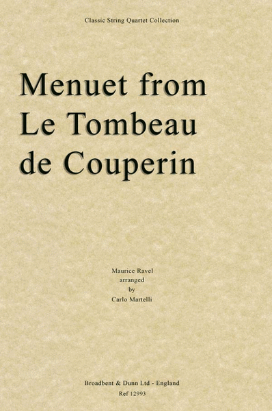 Menuet from Le Tombeau de Couperin