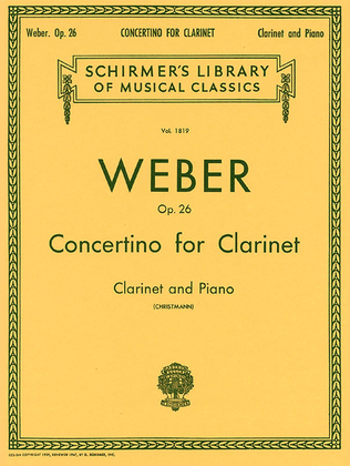 Book cover for Concertino, Op. 26