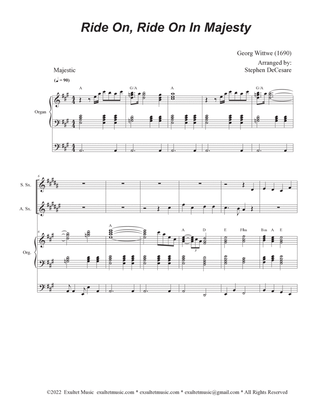 Ride On, Ride On In Majesty (Duet for Soprano and Alto Saxophone)