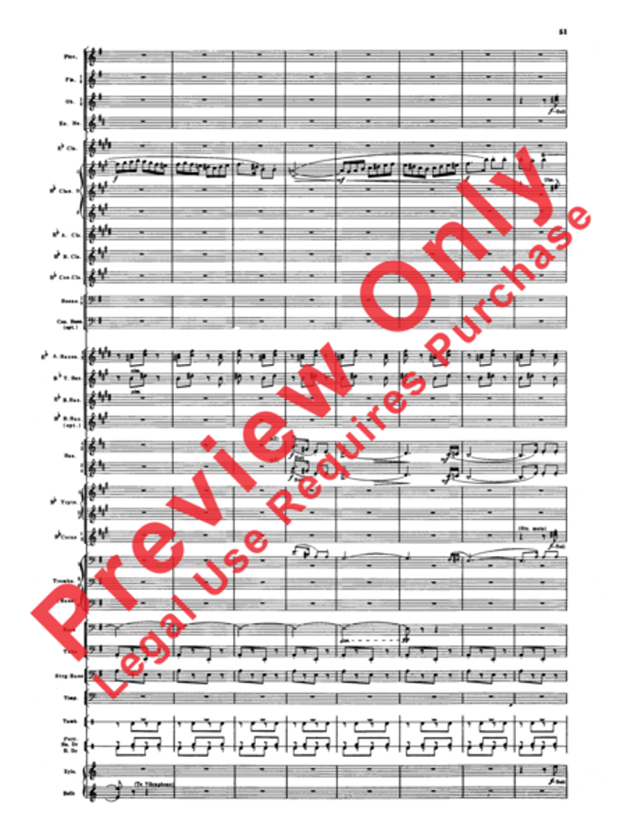 Armenian Dances, Part 1 Armenian Dances, Part 1 Concert Band scores gallery preview page 52