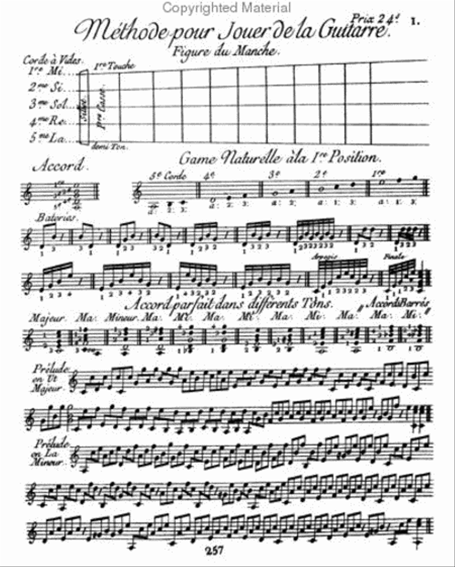 Methods & Treatises Guitar - 2 volumes - France 1600-1800 Guitar scores gallery preview page 4