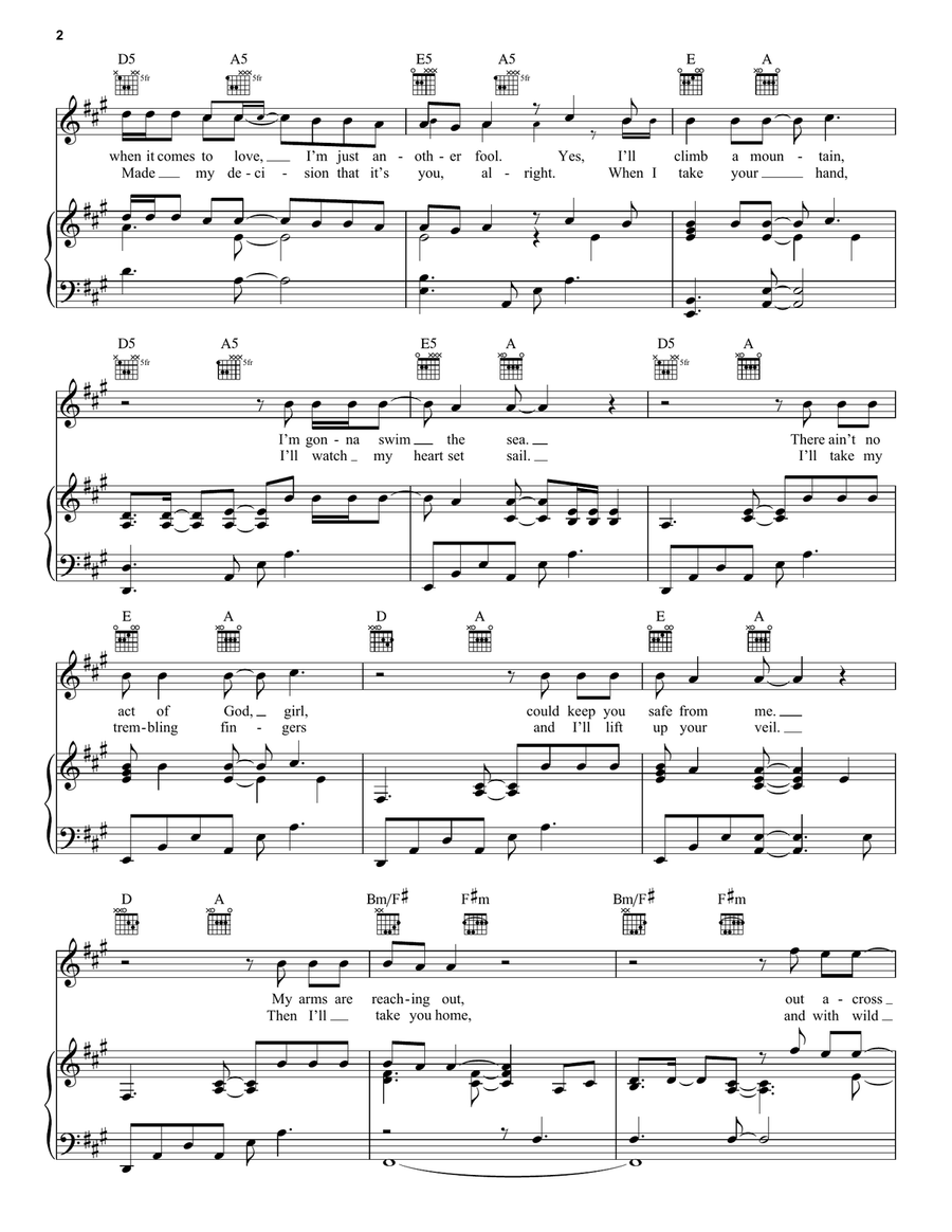 True Companion Piano, Vocal, Guitar scores gallery preview page 2