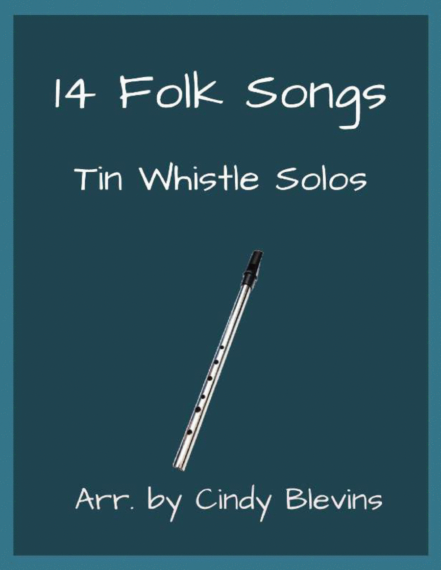 14 Folk Songs, Tin Whistle Solos Tin Whistle scores gallery preview page 1