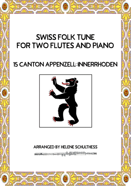 Swiss Folk Dance for two flutes and piano – 14 Canton Appenzell Innerrhoden – Schottisch image number null