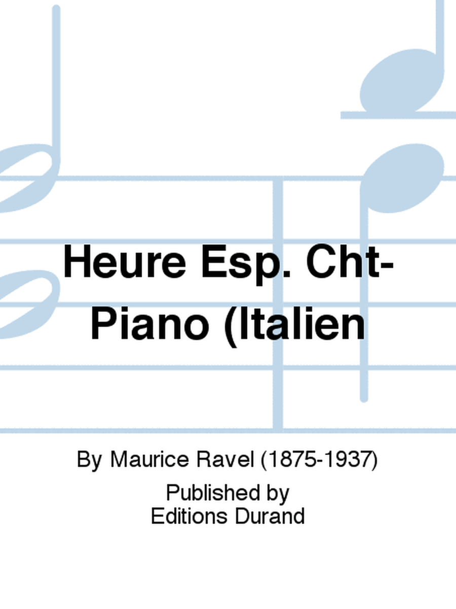 Heure Esp. Cht-Piano (Italien