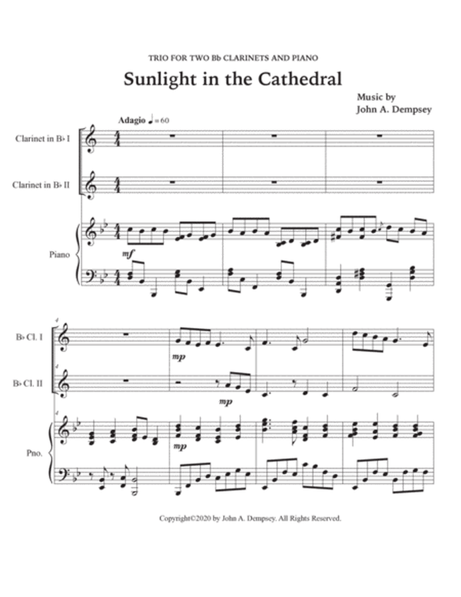 Sunlight in the Cathedral (Trio for Two Clarinets and Piano) image number null