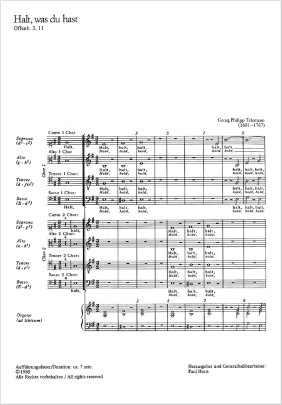Keep what you have (Halt, was du hast) 4-Part scores gallery preview page 2