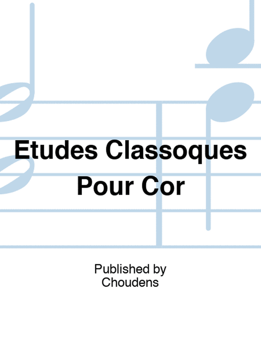 Barboteu - Etudes Classoques For Horn