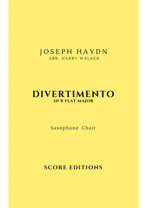 Saxophone Choir: Joseph Haydn _ Divertimento in B flat major