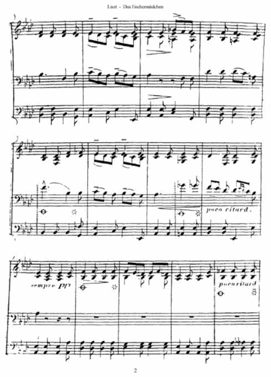 Franz Liszt - Das Fischermädchen from Schwanengesang (by Schubert)