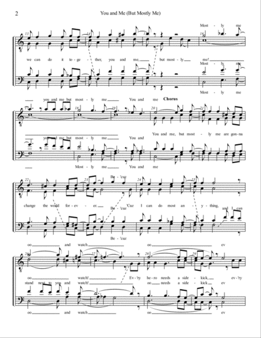 You And Me (but Mostly Me) TTBB scores gallery preview page 2