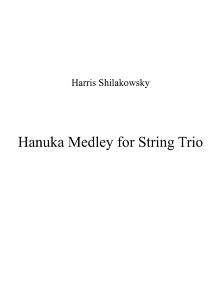 Hanuka Medley for String Trio image number null