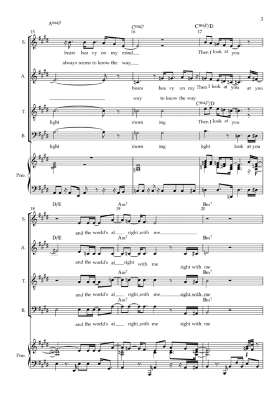 Lovely Day Lovely Day 4-Part scores gallery preview page 3