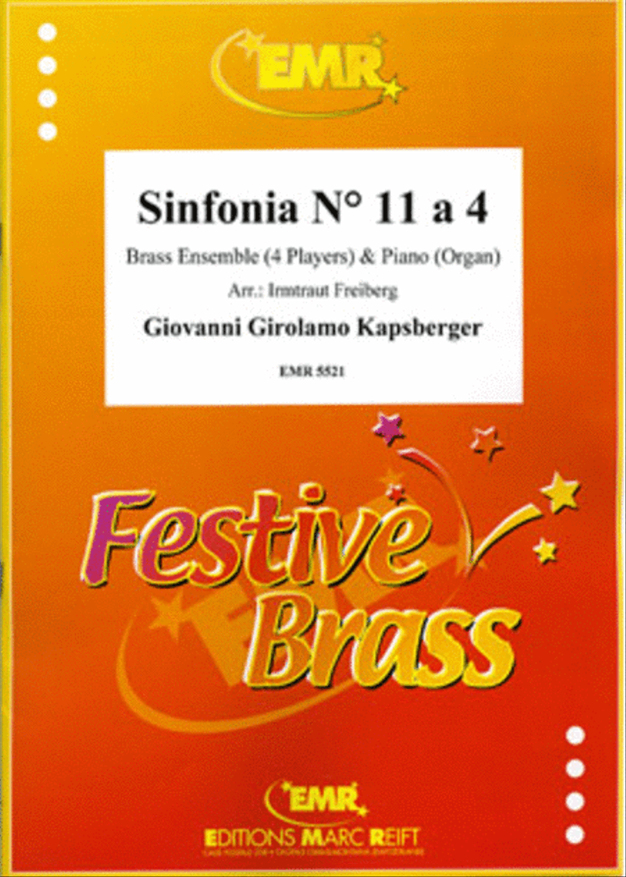 Sinfonia No. 11 a 4 Brass Ensemble scores gallery preview page 1