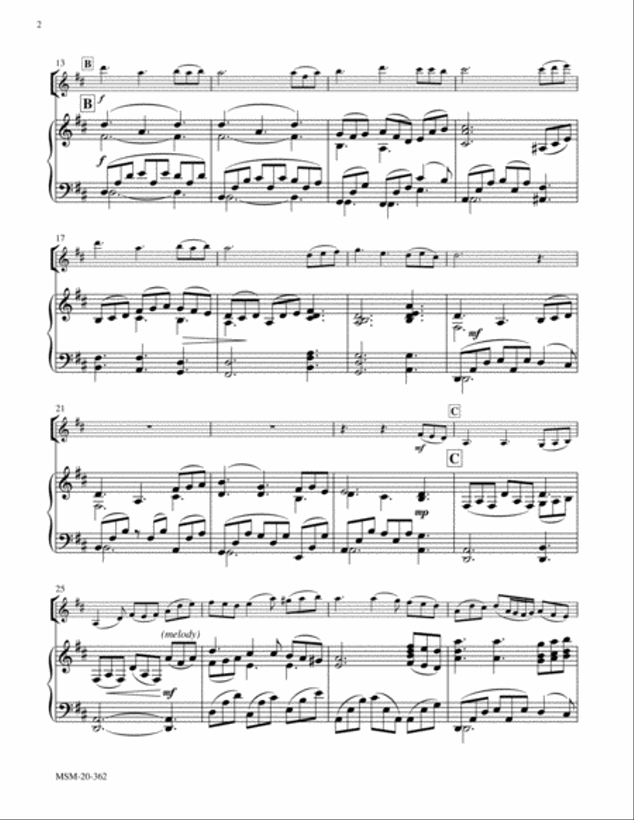 Blessed Assurance Violin Solo scores gallery preview page 2
