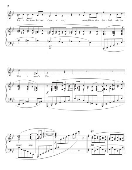 SCHREKER: Unendliche Liebe, Op. 4 no. 1 (transposed to G minor)