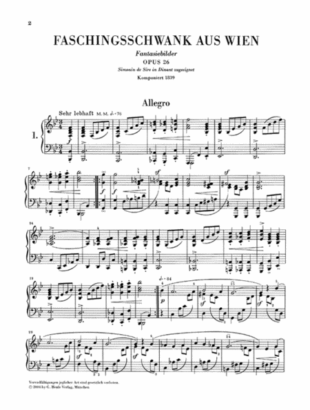 Carnival of Vienna Op. 26
