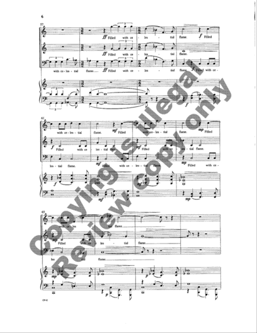 Celestial Flame 3-Part scores gallery preview page 13