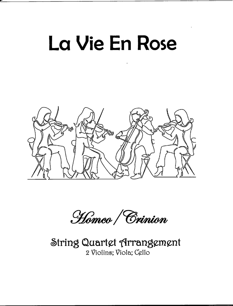 La Vie En Rose String Quartet scores gallery preview page 1